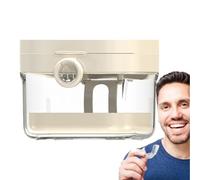 Seyrnicay Récipient de trempage pour prothèses dentaires | Gobelet avec couvercle de protection des dents miroir - Ensemble d'outils de nettoyage pour adolescentes, filles, adolescents, garçons