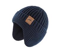 SEYUFN Bonnet Enfant Garcon Hiver Bonnet Bebe Fille Dinosaure Tricot Chapeau Bebe Garcon Large Protection des Oreilles (FR/ES, Âge, 3 Ans, 8 Ans, A-Bleu Marine)