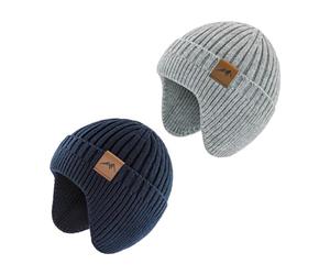 SEYUFN Bonnet Enfant Garcon Hiver Bonnet Bebe Fille Dinosaure Tricot Chapeau Bebe Garcon Large Protection des Oreilles