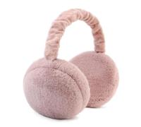 SEYUFN Pliable Cache-oreilles Femme Cache oreille Fille Réglable Cache-oreilles Hiver Cache-oreille Chaud Protege Oreille Femme Peluche (Rose foncé)