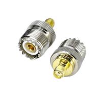 SEYUGOPTI Adaptateur SMA Femelle vers UHF SO239 Femelle Coaxial Coax Adaptateur pour TV sans Fil Appareils LAN Radio pour Wi-FI Antenne, Lot de 2
