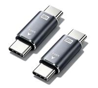 SEYUGOPTI Lot de 2 adaptateurs de type C mâle vers type C mâle, connecteur d'extension USB de type C, 40 Gbit/s 8K @ 60 Hz pour Thunderbolt 4/3, pour MacBook Pro/Air, ordinateur portable, téléphones