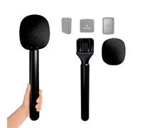 SEYUGOPTI Lot de 2 Poignée Micro Compatible avec DJI Mic/DJI Mic 2 Rode Wireless GO/GO II Wireless Me/Wireless, Handle Mic pour Interview Vlogs Podcasts Reportages (Anti-Ondes, Anti-Choc)
