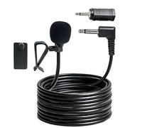 SEYUGOPTI Micro Voiture 3,5 mm Externe Compatible avec Sony Pioneer Kenwood JVC Alpine, Micro de Rechange pour Autoradio GPS DVD, Câble de 3 M avec Adaptateur 3,5 mm vers 2,5 mm