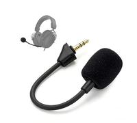 SEYUGOPTI Microphone de jeu de rechange pour Kingston HyperX Cloud Alpha Cloud Alpha S, microphone antibruit avec pare-brise en mousse pour une communication claire dans le jeu, prise 3,5 mm