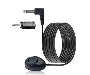 SEYUGOPTI Microphone Voiture 3,5 mm Externe pour Sony JVC Kenwood Alpine pour Unité Principale, Câble de 3M Micro de Rechange pour Autoradio GPS DVD, Adaptateur 3,5 mm vers 2,5 mm