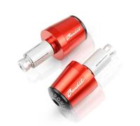 SEYXF Embouts de Guidon Moto 7/8 "22 MM Guidon Poignées Guidon Embout pour Suzuki GSF 250 600 600S 650 650S 650N 1200 1250 Bandit 650S(Rosso)