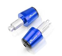 SEYXF Embouts de Guidon Moto 7/8 "22 MM Guidon Poignées Guidon Embout pour Suzuki GSF 250 600 600S 650 650S 650N 1200 1250 Bandit 650S(Turquesa)