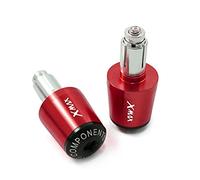 SEYXF Embouts de Guidon pour Y-AMAHA Xmax X-Max 125 200 250 400 Toutes Les Années Accessoires De Moto CNC 7/8 "22 MM Poignées De Guidon Capuchon De Barre Bouchons D'extrémité(Rosso)
