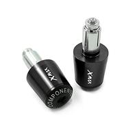 SEYXF Embouts de Guidon pour Y-AMAHA Xmax X-Max 125 200 250 400 Toutes Les Années Accessoires De Moto CNC 7/8 "22 MM Poignées De Guidon Capuchon De Barre Bouchons D'extrémité(Nero)