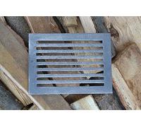 SEZAM 19 x 14 cm Grille de four en fonte, grille à cendres, grille en fonte de différents diamètres, grille pour poêle à bois, compatible avec poêle à bois, grille de protection, grille de four