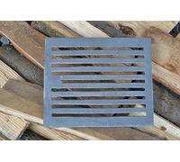 SEZAM 22,7 x 18,8 cm Grille de four en fonte, grille à cendres, grille en fonte de différents diamètres, grille pour poêle à bois, grille de cheminée, grille de protection pour four, grille de