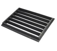 SEZAM 25 x 18 cm (24,7 x 18 cm) - Grille de four en fonte - Différents diamètres - Compatible avec poêle à cheminée, grille de four, grille de feu, grille à charbon