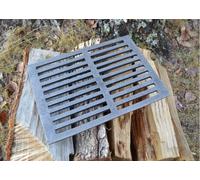 SEZAM Grille de cheminée, de foyer, rectangulaire en fonte 30 x 22 cm