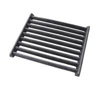 SEZAM Grille de four en fonte - 24 x 20 cm - Différents diamètres - Compatible avec poêle à cheminée - Grille de four - Grille de feu - Grille à charbon