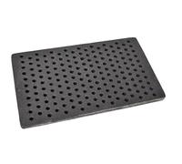 SEZAM grille de four en fonte avec trous - cheminée - Grille d'angle - Différentes dimensions (34,5 x