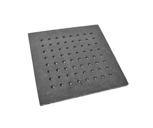 SEZAM Grille de four en fonte avec trous - Grille de four en fonte - Grille de cheminée - Grille de cheminée - Grille de four - Grille d'angle - Différentes dimensions (29,5 x 29,5 cm)