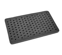 SEZAM Grille de four en fonte avec trous - Grille de foyer, grille à cendres, grille en fonte, grille de cheminée adaptée pour poêle, grille rectangulaire, grille de four, grille de feu, grille à