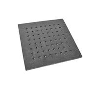 SEZAM Grille de four en fonte avec trous - Grille de foyer, grille à cendres, grille en fonte, grille de cheminée adaptée pour poêle, grille rectangulaire, grille de four, grille à charbon, grille