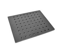 SEZAM Grille de Poêle en Fonte Avec Trous - Compatible Avec Four et Cheminée - Grille à Charbon d'Angle