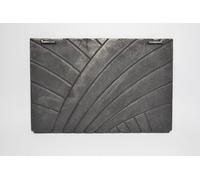 SEZAM - Plaque arrière en fonte pour insert Revêtement du foyer Pièce de rechange 31,5 x 47,5 cm