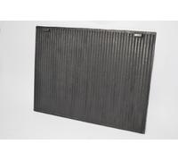 SEZAM - Plaque arrière en fonte pour insert Revêtement du foyer Pièce de rechange 35x46,5 cm