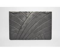 SEZAM Plaque décorative classique en fonte pour revêtement de cheminée, durable, résistant à la corrosion, facile à installer, 47,5 x 31,5 x 0,9 cm