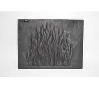 SEZAM Plaque décorative en fonte pour cheminée, résistante à la corrosion, facile à installer, 46 x 35 x 0,9 cm