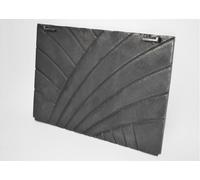 SEZAM plaque décorative en fonte pour habillage de cheminée Plaque de cheminée durable, Plaque de four en fonte - 47,5 x 31,5 cm