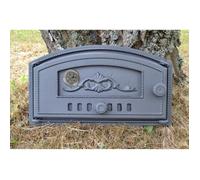 SEZAM porte de four en fonte avec thermomètre 500°C, porte de four à pizza gaucher, fours à pain, cuisines de jardin, fumoir