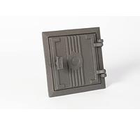 SEZAM Porte de visite pour fours en fonte 17 x 3,5 x 17 cm, porte cheminée - abattant - porte de dégagement, pour fours, fours & cheminées - graphite peint