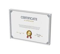 Sezanrpt Cadre photo en acrylique transparent 20x30cm, Cadre magnétique autoportant pour bureau pour photos, certification