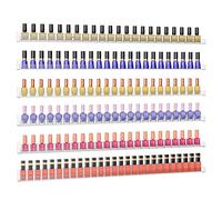 Sezanrpt Lot de 6 étagères murales pour vernis à ongles - Transparent - 81 cm - Pour 192 bouteilles