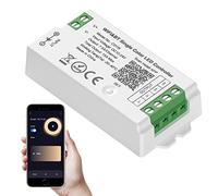 SEZO C01W Contrôleur LED WiFi Bluetooth monochrome Contrôle de groupe Compatible avec Alexa Google Home/Tuya Smart Life APP Contrôle Fonctionne avec LM091 LM096 LM007 WR02RF Télécommande DC12-24V