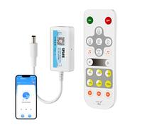SEZO Contrôleur LED WiFi DC5-24V PWN SP541E Monochrome RF LED Télécommande 2.4GHz Contrôle Bluetooth pour Bandes LED fcob Compatible avec Alexa Google Home