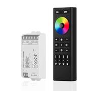 SEZO Kit de Contrôleur 2.4G RF RGBCCT C05RF et Télécommande sans Fil RC03RFB 4 Zones Contrôle de Groupe Plusieurs Modes de Couleur pour Ruban LED RGBCCT