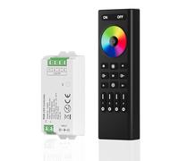 SEZO Kit de Contrôleur RF RGB 2.4G C03RF et Télécommande Sans Fil RC03RFB 4 Zones Contrôle de Groupe Plusieurs Modes de Couleur pour Ruban LED RGB 5050 FCOB