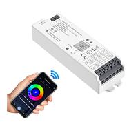 SEZO WB5 Contrôleur LED WiFi Bluetooth 5 in 1 Synchronisation Automatique Compatible avec Alexa/Google Home/Tuya Smart Life APP Contrôle, pour Bandes LED Monochromes RGB RGBCCT RGBW DC12-24V