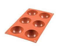 SF 002 HALF SPHERES - MOULE SILICONE D7/H3.5CM - Silikomart - Orange - Silicone Orange G