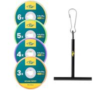 SF Ligne de pêche à la Mouche en Nylon monofilament Transparent avec Support de Bobine pour pêche à la Truite d'eau Douce 30 m 75 m 100 m 0 x 1 x 2 x 3 x 4 x 5 x 6 x 7 x