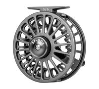 SF Moulinet de pêche à la Mouche SF-003 5/6 W avec Corps en Alliage d'aluminium, Bobine Facile à Changer pour l'eau Douce, Moulinet Gris Acier Mat, idéal pour Les pêcheurs de Tous Niveaux