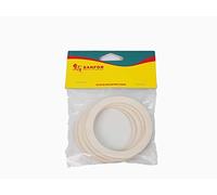 SF SANFOR Lot de 4 joints en caoutchouc plat pour cafetière italienne 12 tasses Blanc 9,2 x 7,5 x 0,1 cm
