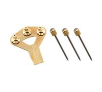 SF Schalter FLOREAT SF, Crochet mural 4, avec aiguilles à tête cylindrique, crochet simple B3 3,5 mm, en laiton plaqué Quantité:1