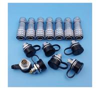 SF12 Waterproof Metal 2/3/4/5/6/7/9 Pin PUSH-PULL IP67 12mm Chassis Panel Plug Cable Connector NWPNLXEA(6P Plug and Socket)