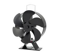 SF136T Ventilateur de cheminée à 6 ventilateurs pour four à économie d'énergie sans électricité nécessaire Four silencieux en acier inoxydable Ventilateur à bois électrique alimenté par la chaleur