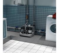 SFA - Sanicom 2 - Station Relevage Eaux Chaudes Jusqu'à 90 °C - Pour Usage Intensif - 2 Moteurs, 2 Pompes, 2 Cuves, 2 Entrées - Local Commercial - 59 x 48,9 x 40,2 cm - 1500W - Made In France
