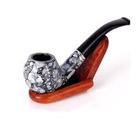 SFAFT Pipe Cheminée Double Filtre Long Fumer Pipes Herbe Tabac Pipe Cigare Cadeaux Broyeur Fumée Embouchure