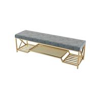 SFANIIX Banc de Canapé Ottoman Magasin de vêtements Repos canapé Long Tabouret Entrer dans la Porte Porter Chaussure lit Bout Cabine d'essayage Fer Art Changement