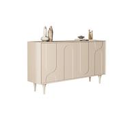 SFANIIX Buffet Armoire de Rangement d'Entrée Ménagère en Bois Massif 160 cm, Meuble Décoratif Blanc avec Rangement pour Salon, Adaptée à la Cuisine, Chambre, Entrée etc Buffet avec Rangement