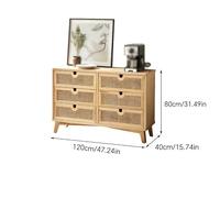 SFANIIX Buffet Buffet en Bois Commode en rotin Meuble de Rangement for Salon Meuble de Rangement for Chambre d'enfant Buffet avec Rangement